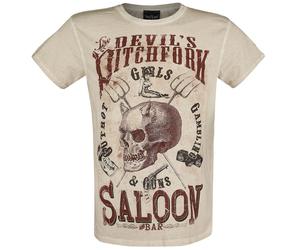 Alchemy England Devil's Saloon T-Shirt beige M