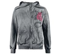 Alchemy England Rosez Skull Hoodie Jacket grey M