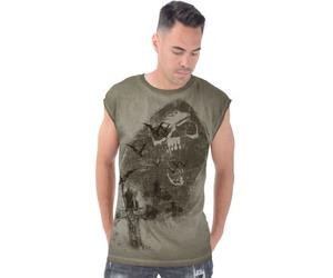 Alchemy England Scream Men's Top Vest green L