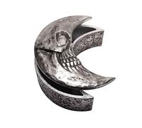 Alchemy England Skull Moon Unisex Container Colour Silver Polyresin