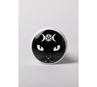 Alchemy England - Triple Moon Cat - Bottle Stopper - black - Onesize - Cork,Ceramic,Ceramic