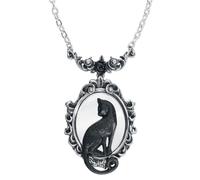 Alchemy Gothic Feline Felicity Women Necklace Silver-Coloured, Pewter,