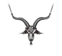Alchemy Gothic Baphometica Pendant Necklace silver coloured