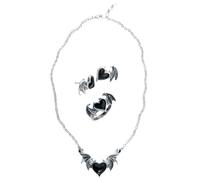 Alchemy Gothic Jewellery Set Black Soul Necklace multicolor S
