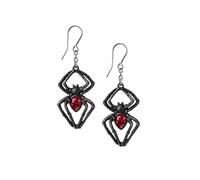 Alchemy Gothic Black Widow Pair of Dropper Earrings