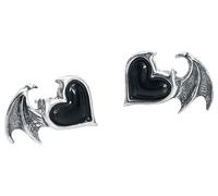 Alchemy Gothic BlackSoul Women Earring Set Silver-Coloured, Pewter,
