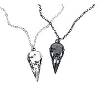 Alchemy Gothic Coeur Crane Necklace Necklace black silver Onesize