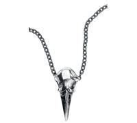 Alchemy Gothic Crow Skull Small Necklace multicolor Onesize