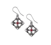 Alchemy Gothic Crux Appassionato Pewter Dangle Earrings with Swarovski®