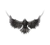 Alchemy Gothic Curse of Coronis Pendant Woman Necklace Black/Silver, Pewter