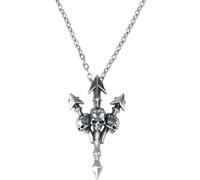 Alchemy Gothic Deadly Trident Necklace silver coloured Onesize