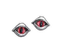 Alchemy Gothic Demon Eye Studs Earring Set Silver-Coloured