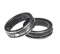 Alchemy Gothic Demons and Angels Ring Standard L