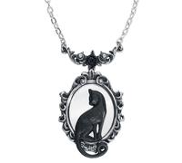Alchemy Gothic Feline Felicity Necklace silver coloured Onesize