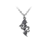 Alchemy Gothic Flight of Airus Women's Standard Necklace, Pewter, pewter