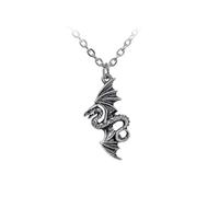 Alchemy Gothic Flight of Airus Women's Standard Necklace, Pewter, pewter