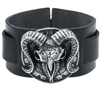 Alchemy Gothic Gears Of Aiwass Leather Bracelet black
