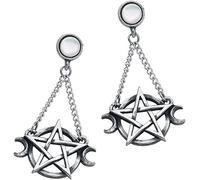 Alchemy Gothic Goddess Earring Set Silver-Coloured