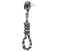 Alchemy Gothic Hangman's Noose Women Earrings Silver-Coloured, Pewter,
