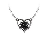 Alchemy Gothic Heart of Blackness Necklace black silver Onesize
