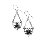 Alchemy Gothic Heart of Blackness Pair of Earrings