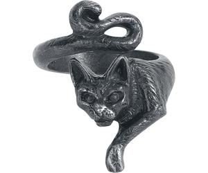 Alchemy Gothic Le Chat Noir Ring Ring black L-XL