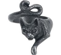 Alchemy Gothic Le Chat Noir Ring Ring black S-M
