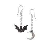 Alchemy Gothic Lunatious Earrings black silver Onesize