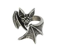 Alchemy Gothic Nighthawk wrap ring Ring silver coloured S-M