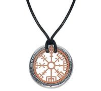 Alchemy Gothic NIU Heimar Vegvisir Men Necklace Silver-Coloured, Pewter,