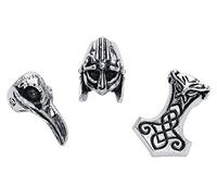 Alchemy Gothic Norse Hair Beads Beard Beads Silver-Coloured