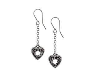 Alchemy Gothic Planchette Women's Earring black/silver, Pewter