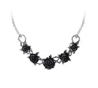 Alchemy Gothic Rose Briar Pewter Crescent Choker