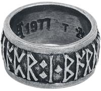 Alchemy Gothic Runes Ring silver coloured S