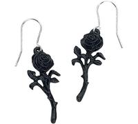 Alchemy Gothic The Romance of the Black Rose Pair of Earrings