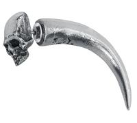 Alchemy Gothic Tomb Skull Horn Faux Ear Stretcher Earring