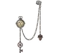 Alchemy Gothic Uncle Albert's Timepiece Women Ear Stud Silver-Coloured, Pewter,