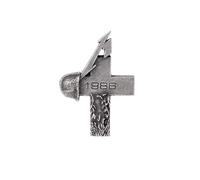 Alchemy Metallica Master of Puppets Pewter Pin for Jackets and | Grave Cross Album Art on Solid Metal, Lapel Brooch for Battle Vests and Denim Hats