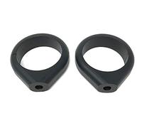 Alchemy Parts 1 Pair Motorcycle Universal Indicator Fork Clamps in Black 56-57mm Front Turn Signal Mounting Brackets Holders Supports