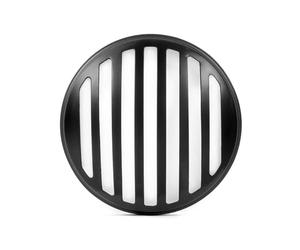 Alchemy Parts 5.75" INCH Grill Guard Metal Headlight Cover for Scrambler Brat Motorbike Motorcycle Lights (Black Grill Cover)
