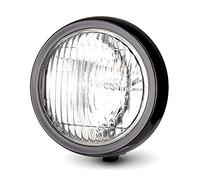 Alchemy Parts 5 Inch 127mm Gloss Black Motorcycle Headlight for Custom Chropper Roadster Cruiser Street Bike