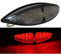 Alchemy Parts Black Motorbike LED Rear Stop Tail Light
