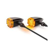 Alchemy Parts LED Indicators for Custom Bikes & Retro Cafe Racer Motorbikes Maltese Cross