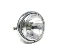 Alchemy Parts Motorbike Headlight Custom Chrome 6 inch for Vintage Retro Project -E Marked