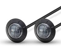 Alchemy Parts Motorbike LED Running Lights/Indicators - 2" 50mm - Tinted Lens