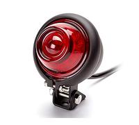 Alchemy Parts Motorbike LED Taillight Stoplight Bates Style for Vintage Retro Custom Project (Black)