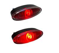 Alchemy Parts Motorbike Mini Stop Tail Light LED for Project Motorcycles & Scooters (Red Lens)
