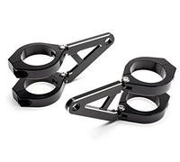Alchemy Parts Premium CNC Machined Motorcycle Headlight Brackets - Custom Chopper, Café Racer, Bobber, Scrambler, and More (32-33mm)