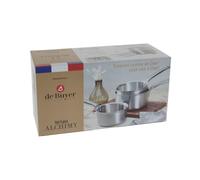Alchemy Set of 3 Stainless Steel Saucepans