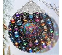 Alchemy Stained Glass Ornament - Christmas Ornament - Christmas Decorations for Tree - Holiday Present Ideas - Gift Exchange